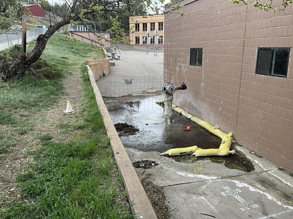 Photograph of a documented condition in an Archuleta School District building